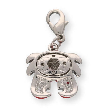 Charm / Anhänger “Krebs” - Farbe Rot/Silber - PerlineBeads SA