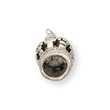 Charm / Anhänger “Krone” - Farbe Silber antik - PerlineBeads SA