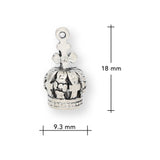Charm / Anhänger “Krone” - Farbe Silber antik - PerlineBeads SA