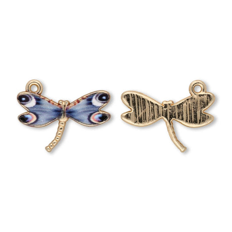 Charm - Anhänger Libelle - Blue - PerlineBeads SA