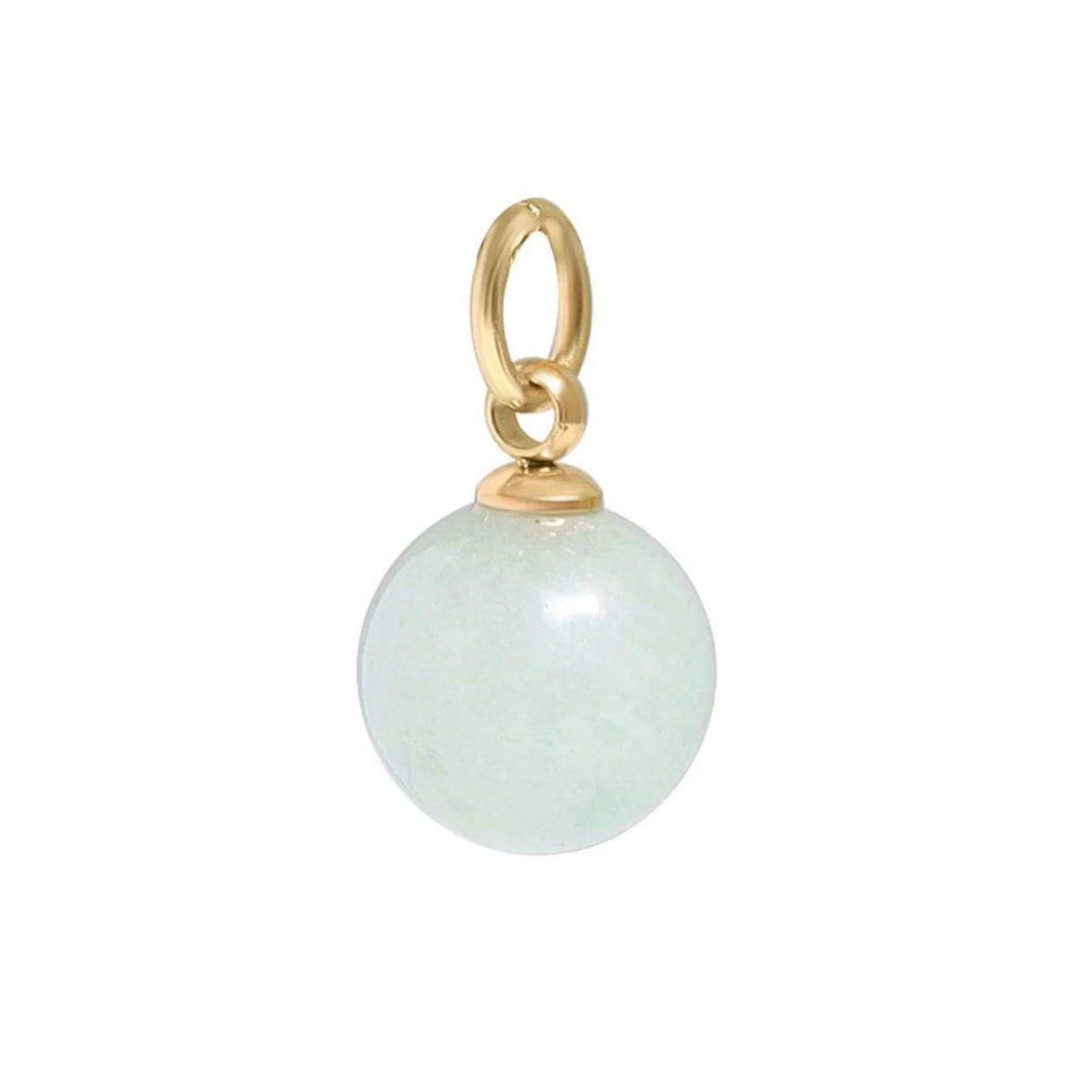 Charm - Anhänger mit Perle aus Amazonit - 8 mm - PerlineBeads SA