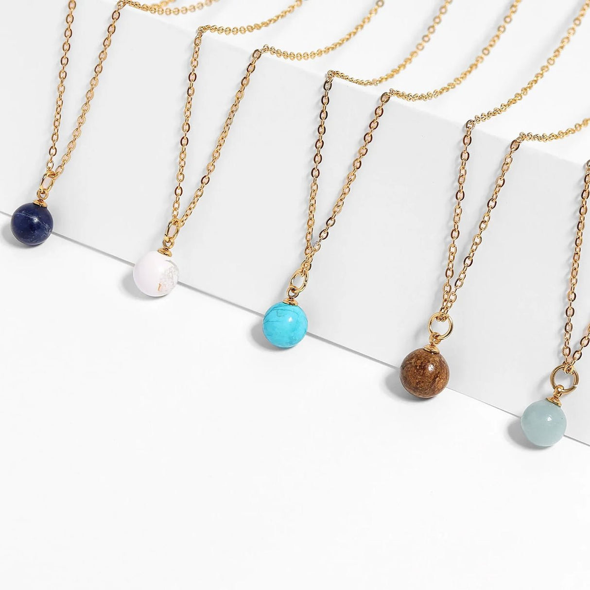 Charm - Anhänger mit Perle aus Türkis - 8 mm - PerlineBeads SA