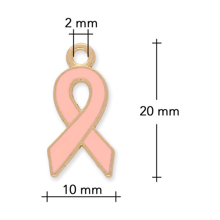 Charm / Anhänger “Pink Ribbon" - PerlineBeads