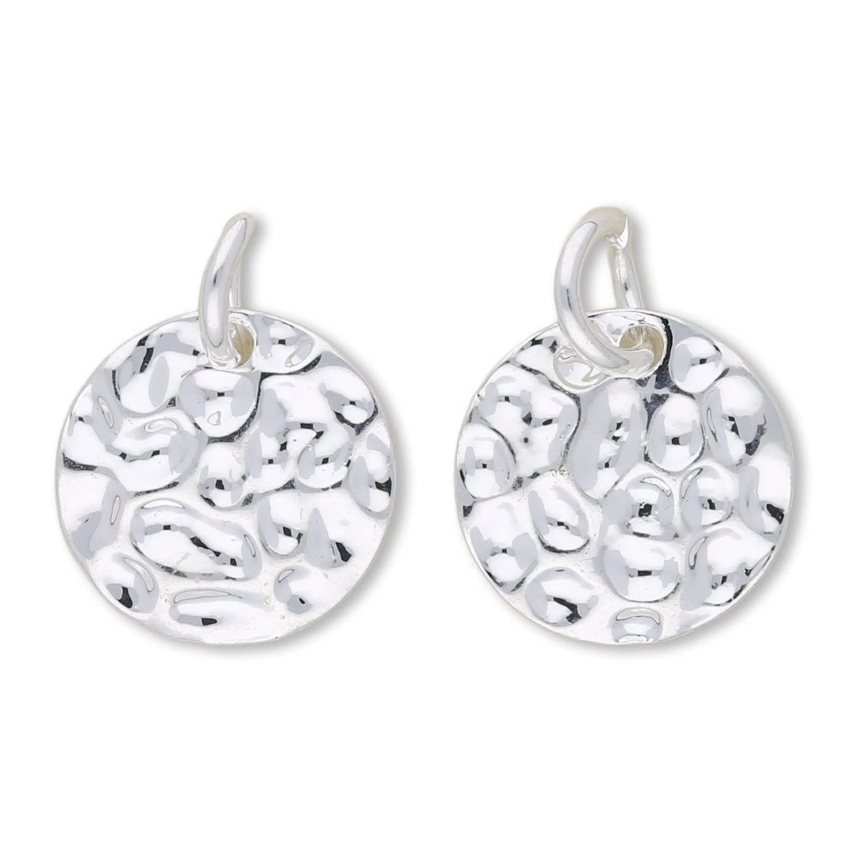 Charm - Anhänger Rund (gehämmert) - PerlineBeads SA