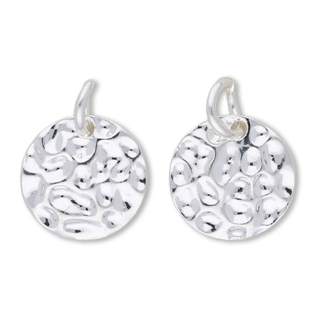 Charm - Anhänger Rund (gehämmert) - PerlineBeads SA