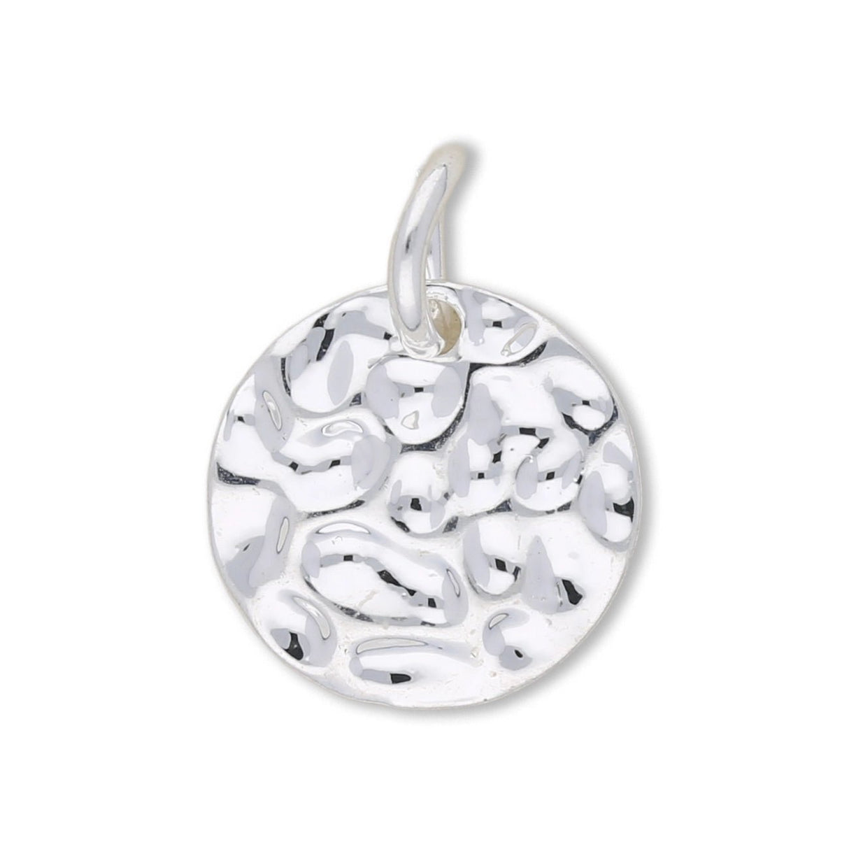 Charm - Anhänger Rund (gehämmert) - PerlineBeads SA