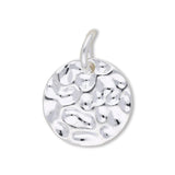 Charm - Anhänger Rund (gehämmert) - PerlineBeads SA