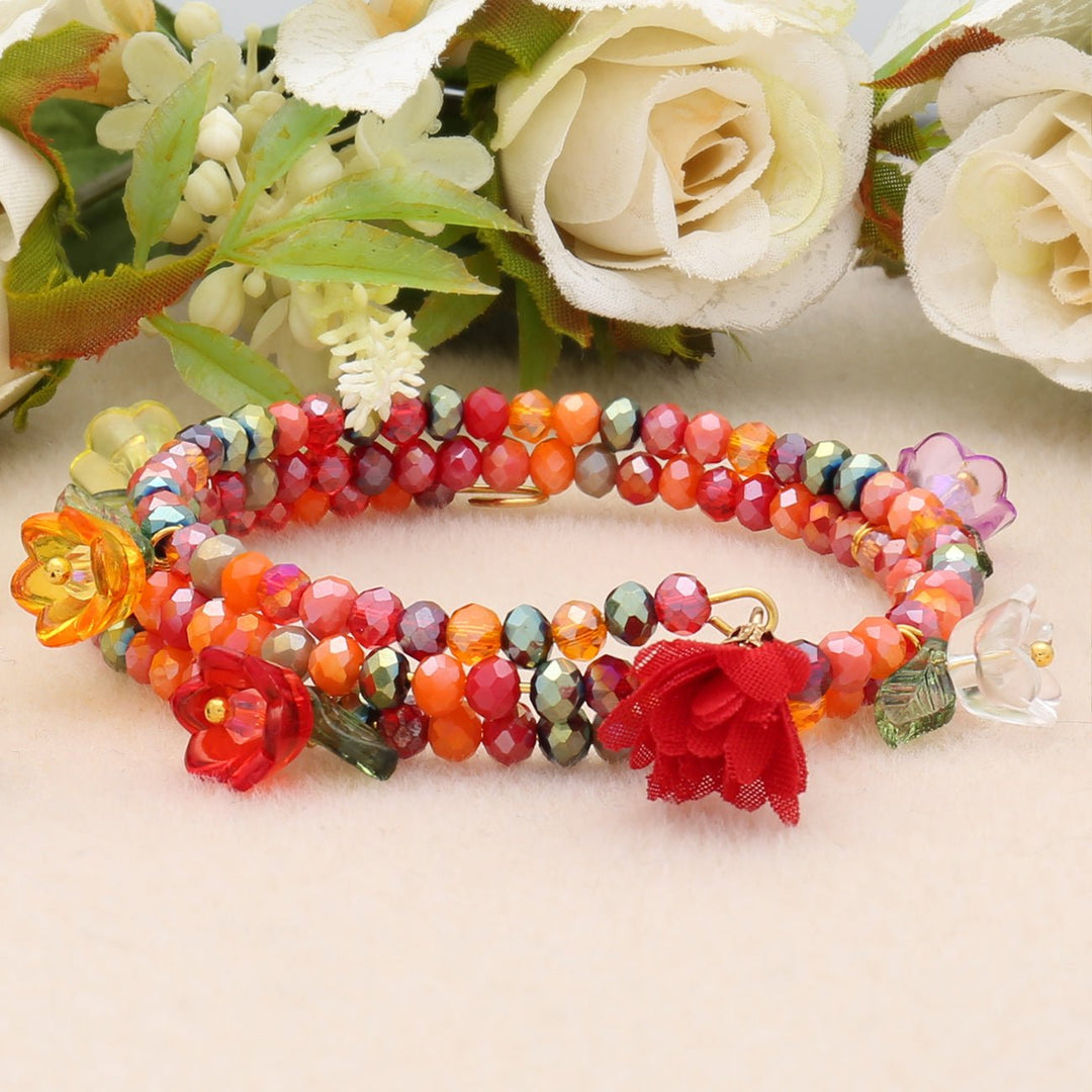 Charm-Anhänger "Tulpe" aus Acryl – Farbenmix - PerlineBeads