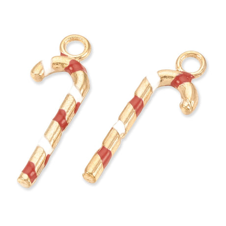 Charm / Anhänger Weihnachten “Candy Cane” - PerlineBeads SA