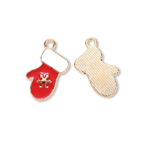 Charm - Anhänger Weihnachtshandschuh - PerlineBeads SA