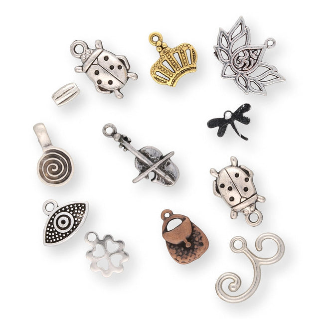 Charm - Mix - Set - Zufallsauswahl - 10 Stk. - PerlineBeads SA