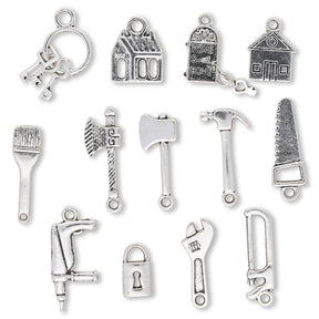 Charm Set “Home Sweet Home” (13 Stk.) - PerlineBeads SA