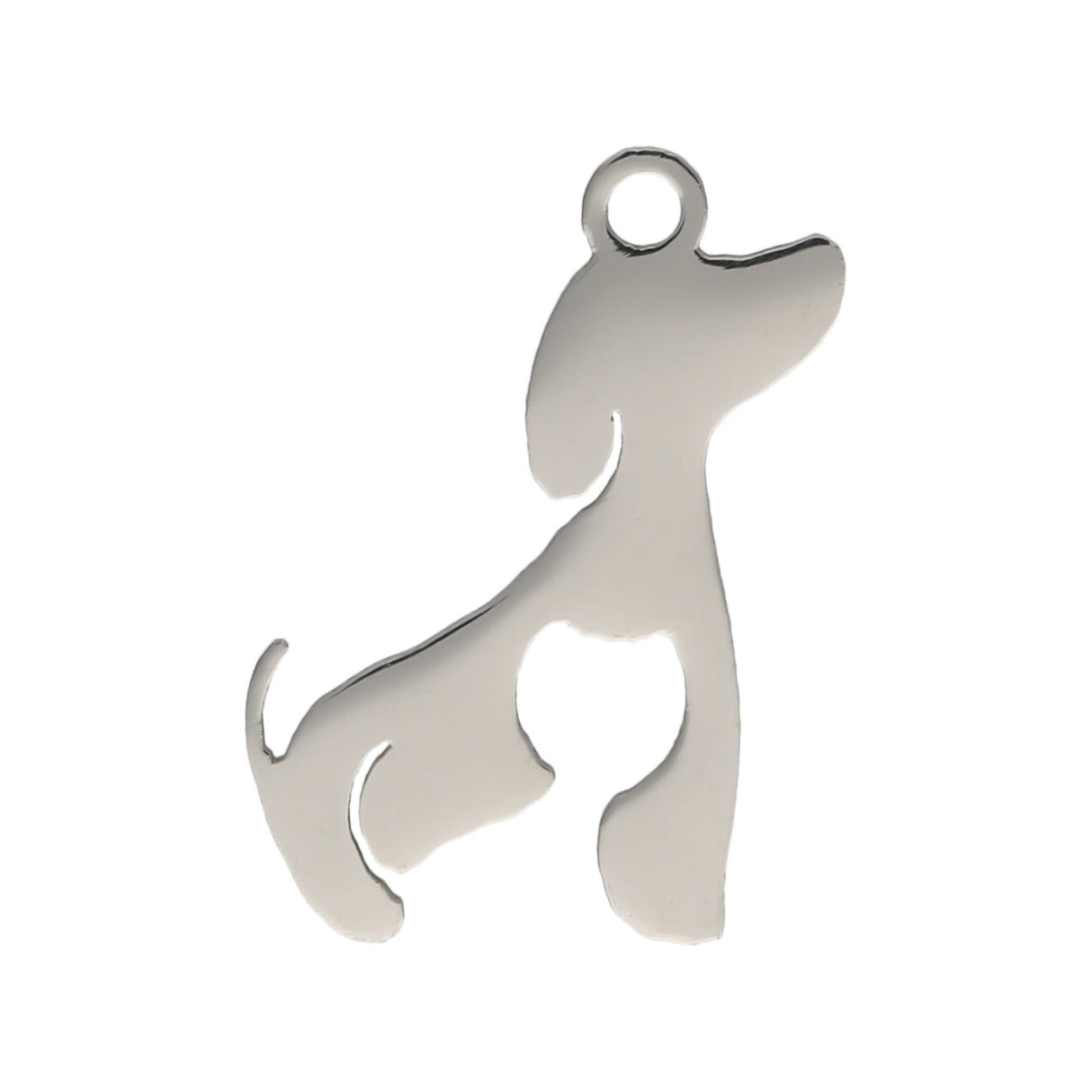 Charm/Anhänger "Dackel" – Farbe Silber - PerlineBeads