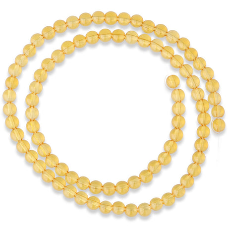 Citrin Perlen · rund · 4 mm - PerlineBeads SA
