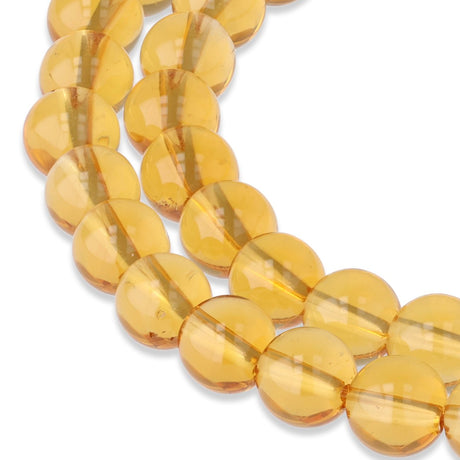 Citrin Perlen · rund · 6 mm - PerlineBeads SA