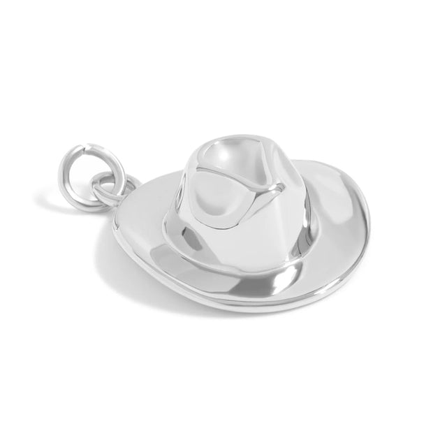 Cowboyhut Charm Anhänger • Edelstahl PVD • 20 x 17 mm - PerlineBeads SA