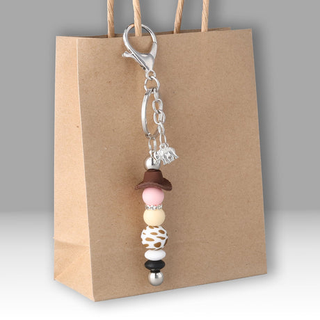 Cowboyhut Silikonperle • Coconut Brown - PerlineBeads SA