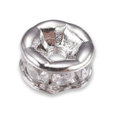 Cubic Zirkonia Spacer Perle – Farbe Platinum - PerlineBeads SA