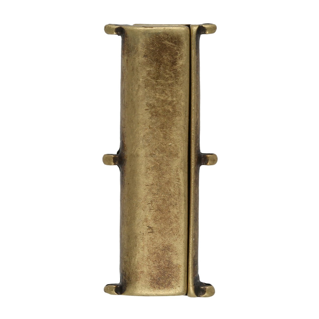 Cymbal™ Axos III Delica Magnetic Clasp - Antique Brass Plate - PerlineBeads