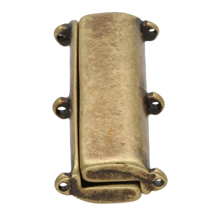 Cymbal™ Axos III Delica Magnetic Clasp - Antique Brass Plate - PerlineBeads