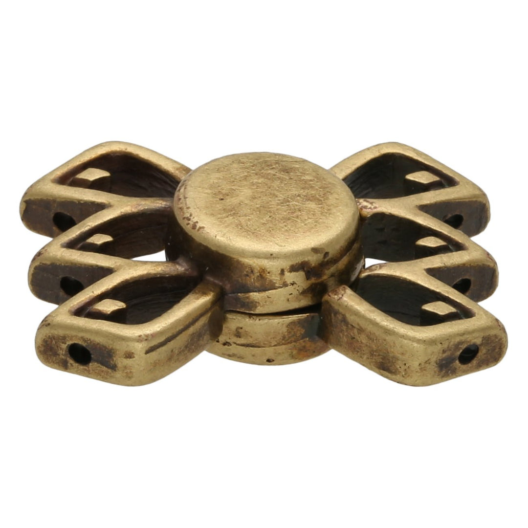 Cymbal™ Fylakopi III GemDuo Magnetic Clasp - Antique Brass Plate - PerlineBeads