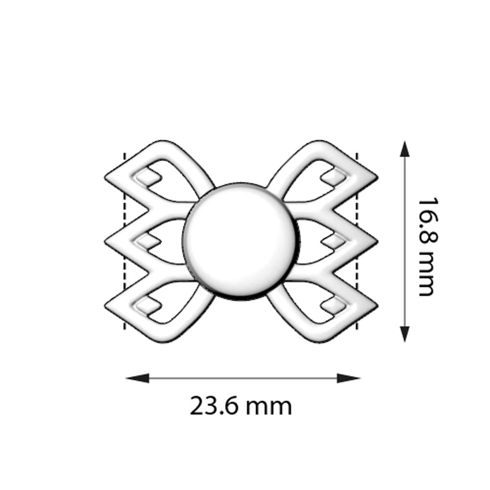 Cymbal™ Fylakopi III GemDuo Magnetic Clasp - Rose Gold Plate - PerlineBeads