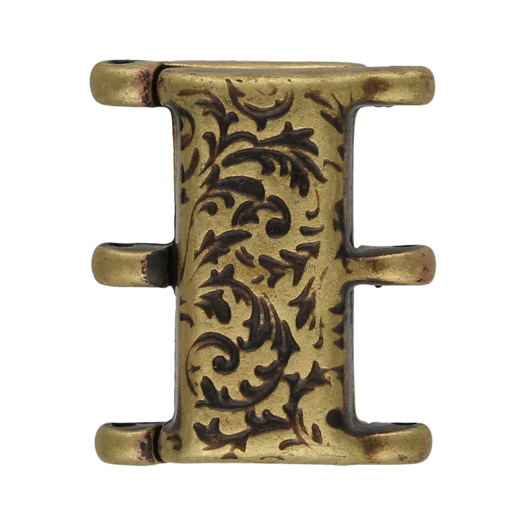 Cymbal™ Nisida III 8/0 Magnetic Clasp - Antique Brass Plate - PerlineBeads