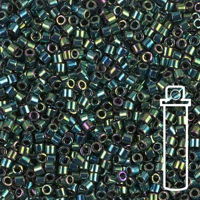 Delica 10/0 - DBM0027 - Metallic Teal Iris - PerlineBeads