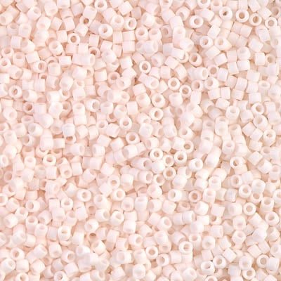 Delica 11/0 - DB1510 - Matte Opaque Bisque White - PerlineBeads SA