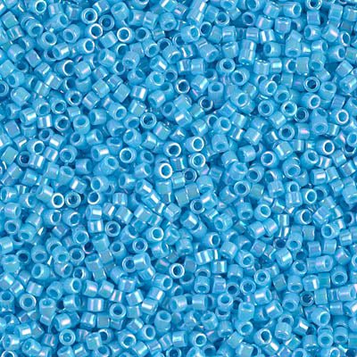 Delica 11/0 - DB164 - Opaque Turquoise AB - PerlineBeads