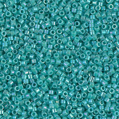 Delica 11/0 - DB166 - Opaque Turquois AB - PerlineBeads