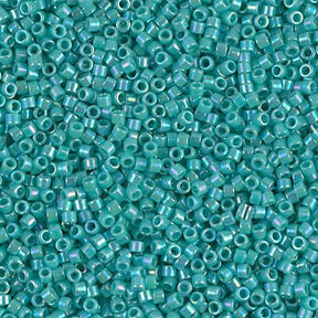 Delica 11/0 - DB166 - Opaque Turquois AB - PerlineBeads