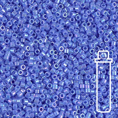 Delica 11/0 - DB167 - Opaque Light Sapphire AB - PerlineBeads