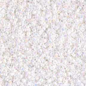 Delica 11/0 - DB202 - White Pearl AB - PerlineBeads