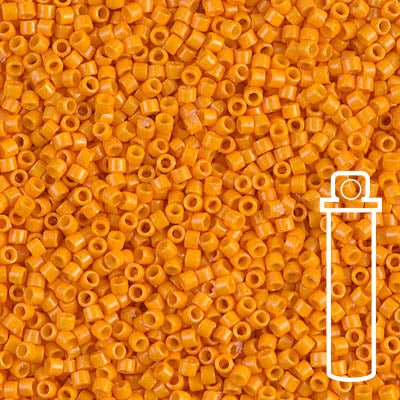 Delica 11/0 - DB2104 - Duracoat Opaque Kumquat - PerlineBeads