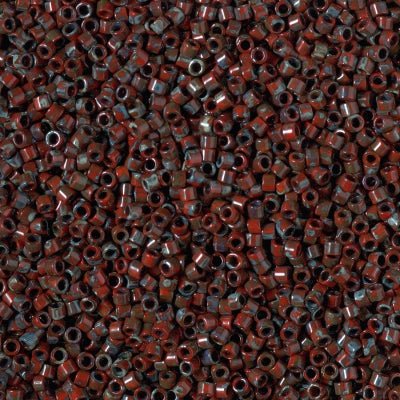 Delica 11/0 - DB2263 - Picasso Opaque Red Garnet Matte - PerlineBeads SA