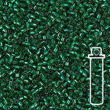 Delica 11/0 - DB605 - Silver Lined Emerald - PerlineBeads SA