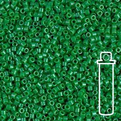 Delica 11/0 - DB655 - Dyed Opaque Kelly Green - PerlineBeads SA