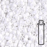 Delica 8/0 - DBL - 0200 - Opaque Chalk White - PerlineBeads SA