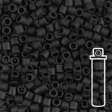 Delica 8/0 - DBL - 0310 - Matte Black - PerlineBeads SA