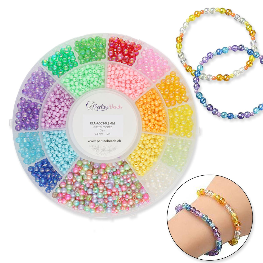 DIY Armband - Bastelset mit runden Acrylperlen - PerlineBeads SA