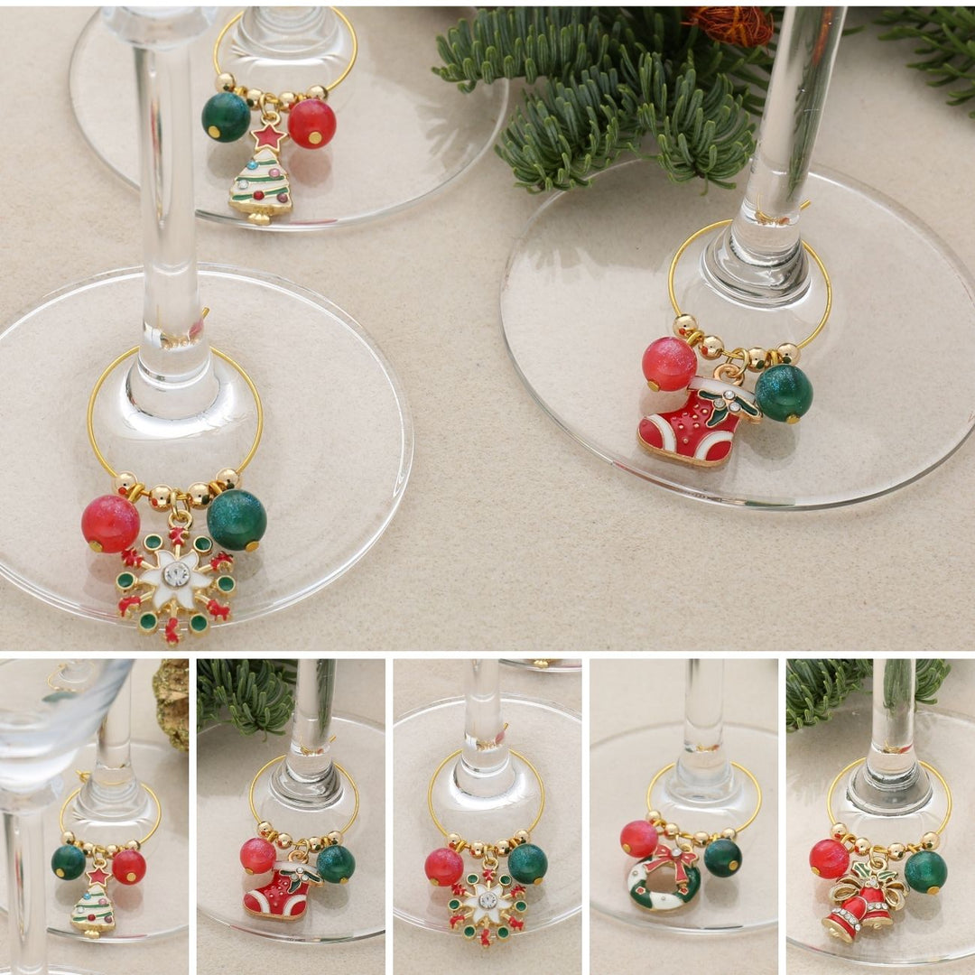 DIY - Glasmarkierer Kit - Weihnachten I (5 - teilig) - PerlineBeads SA