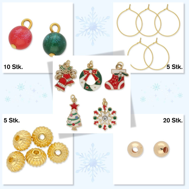 DIY - Glasmarkierer Kit - Weihnachten I (5 - teilig) - PerlineBeads SA