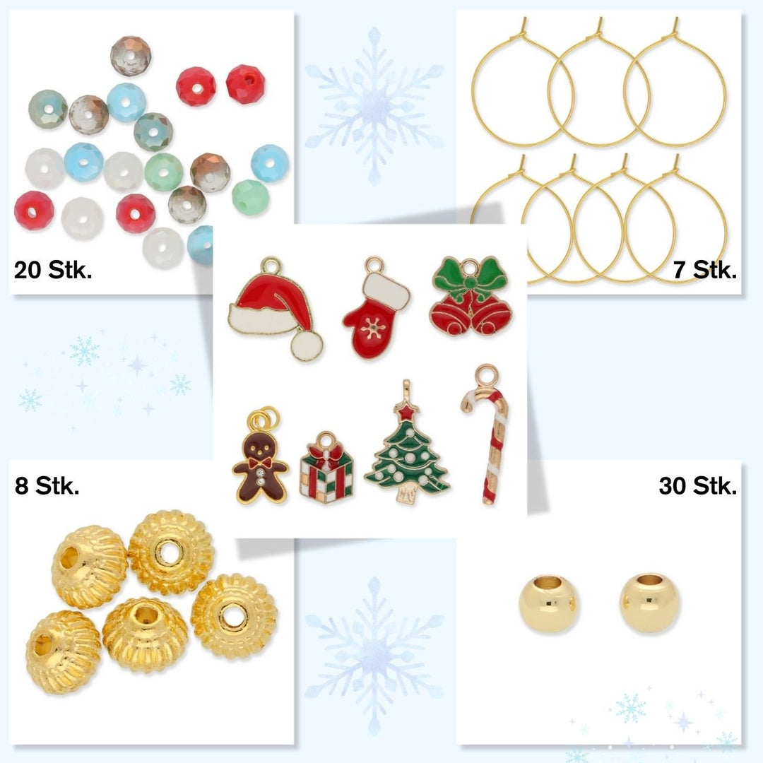 DIY - Glasmarkierer Kit - Weihnachten II (7 - teilig) - PerlineBeads SA