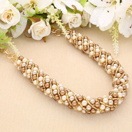 DIY - Set Torchon: Spiralkette aus böhmischen Glasperlen - PerlineBeads SA