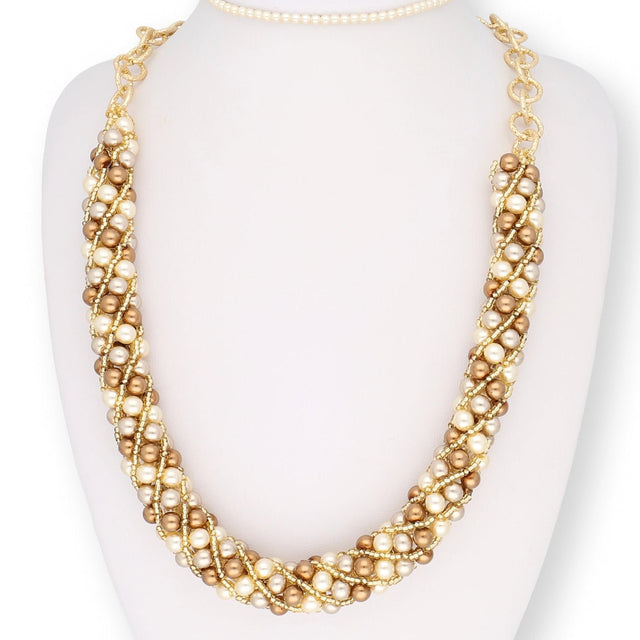 DIY - Set Torchon: Spiralkette aus böhmischen Glasperlen - PerlineBeads SA