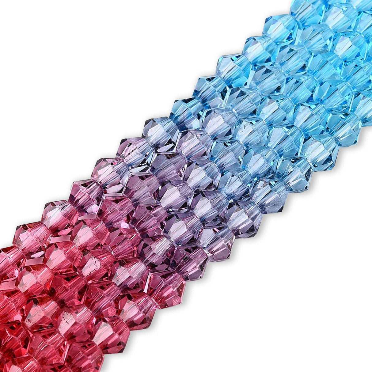 Doppelkegel aus Glas ⋅ 6 mm ⋅ Coral Breeze - PerlineBeads SA