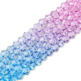 Doppelkegel aus Glas ⋅ 6 mm ⋅ Cotton Candy - PerlineBeads SA