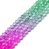 Doppelkegel aus Glas ⋅ 6 mm ⋅ Forest Bloom - PerlineBeads SA