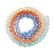 Doppelkegel aus Glas ⋅ 6 mm ⋅ Rainbow Sunset - PerlineBeads SA